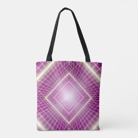Tote Bag 80s Rétro : Arrière - plan 3D Sci-Fi. (Dos)