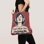 Tote Bag 80s Rétro Nostalgic Music Lover Throwback Design (De près)