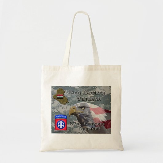 Tote Bag 82e Division aéroportée Irak Vétéran de combat (Devant)