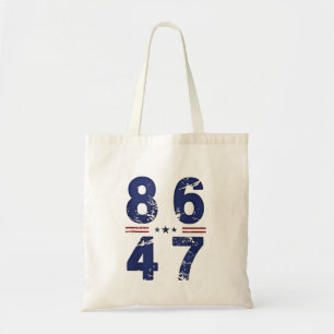 Tote Bag 86 47 Anti Trump 8647 Style Vintage rétro