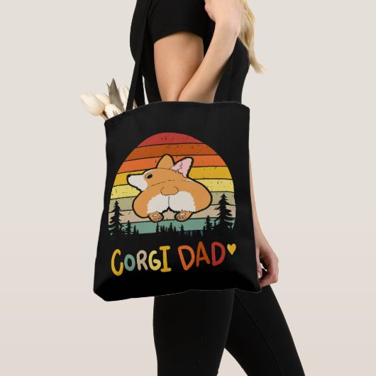 Tote Bag 8 Corgi Papa (De près)