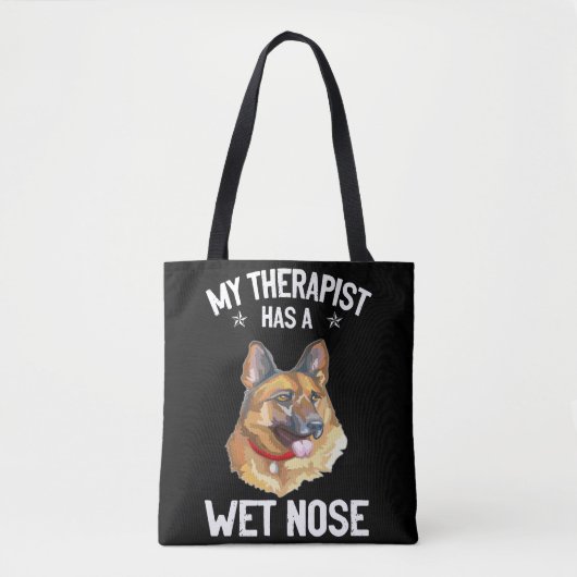 Tote Bag 8 Mon Thérapeute A Un Nez Humide (Devant)