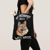 Tote Bag 8 Mon Thérapeute A Un Nez Humide (De près)