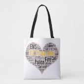 Tote Bag 911 Dispatcher Word Cloud (Devant)