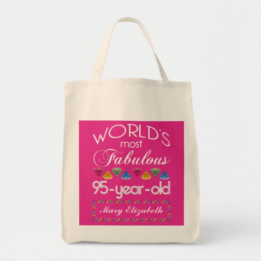 Tote Bag 95e anniversaire des plus fabuleux joyaux colorés  (Devant)