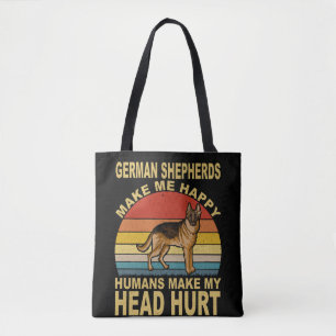 Tote Bag 9 Bergers Allemands Me Rendent Heureux Les Humains