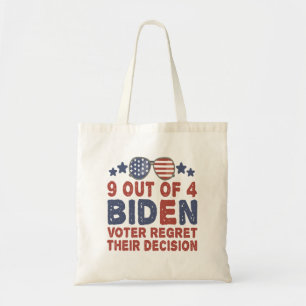 Tote Bag 9 Électeurs De Biden Sur 4 Regrettent Leur Cadeau