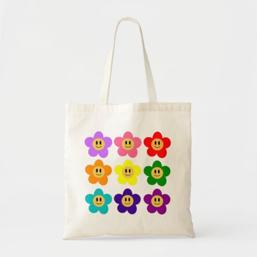 Tote Bag 9 Fierté arc-en-ciel Fleurs couleur LGBT (Devant)