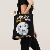 Tote Bag 9 Je suis la mère Beagle folle (De près)