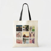 Tote Bag 9 Photo Modèle de collage personnalisé (Devant)