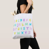 Tote Bag A-B-C pastel (De près)