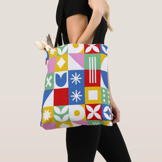 Tote Bag A Bold Graphic Pattern 