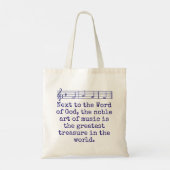 Tote Bag À Côté De La Parole De Dieu - Citation Musique (Dos)