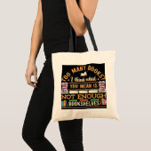 Tote Bag À De Nombreux Livres Réservations Lecture (Devant (produit))