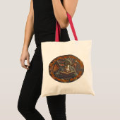 Tote Bag A dragon reading for learning and enjoyment. (Devant (produit))