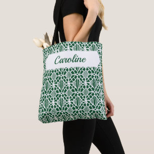 Tote Bag À feuillage persistant avec Motif en dentelle Croc