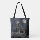 Tote Bag A Howling Wolf (Dos)