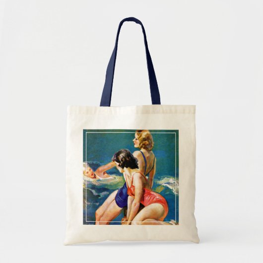 Tote Bag À la piscine (Devant)