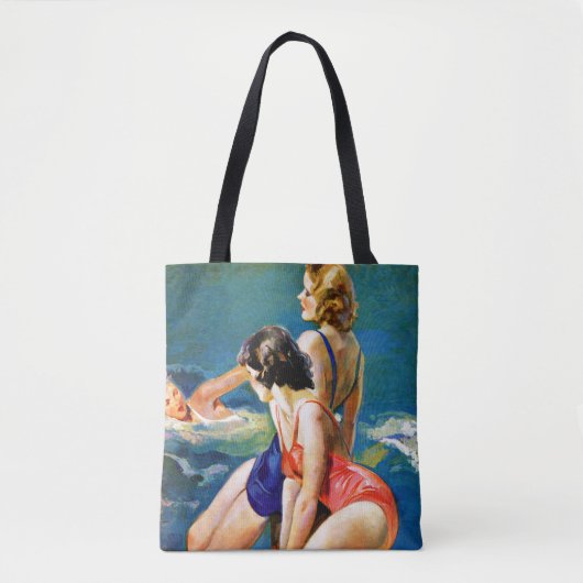 Tote Bag À la piscine (Devant)
