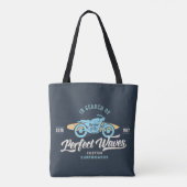 Tote Bag À la recherche de l'affiche parfaite de vagues (Dos)