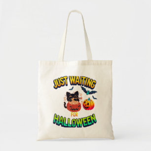 Tote Bag à la recherche d'Halloween Chat noir Van Gogh Star