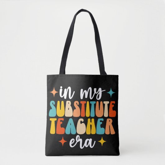 Tote Bag À l'ère de l'enseignant remplaçant (Devant)