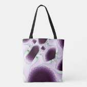 Tote Bag À l'ombre de la couleur Violet (Dos)