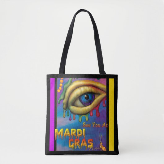Tote Bag À Mardi Gras Eye (Devant)
