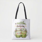 Tote Bag A Matcha Made in Heaven Cute Funny Pun (Devant)