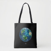 Tote Bag A painting of the earth in a space (Devant)
