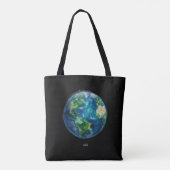 Tote Bag A painting of the earth in a space (Dos)