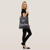 Tote Bag A plus Teacher Chalkboard Design Venin Idea (Sur le modèle)