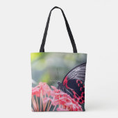Tote Bag A striking red‑and‑black butterfly B (Dos)