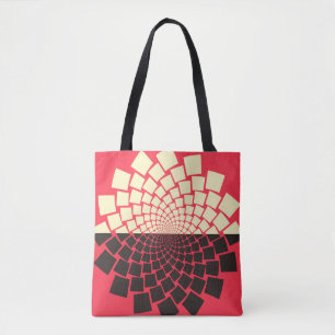 Tote Bag A stylized flower emerging from water, or a rising