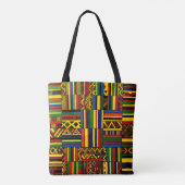 Tote Bag A stylized interpretation of "Kente" print (Dos)
