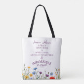 Tote Bag A Truly Great Boss Floral for Woman (Dos)
