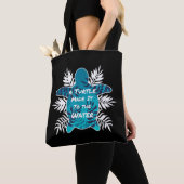 Tote Bag A Turtle Made It to Water Tropical Wow (De près)