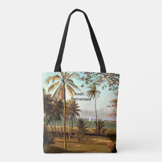 Tote Bag Aaah...Retraite, Scène Floride, (Dos)