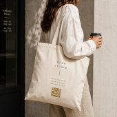 Tote Bag | Aangepaste QR-code Zakelijk Logo Boodsc
