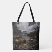 Tote Bag Abandoned Port — Pirate Harbor Scene Poster (Devant)