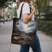 Tote Bag Abandoned Port — Pirate Harbor Scene Poster