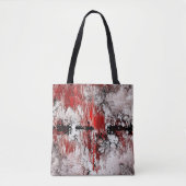 Tote Bag Abattage noir rouge blanc (Devant)