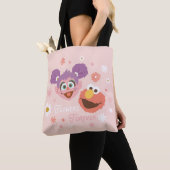 Tote Bag Abby Cadabby & Elmo | Fleurs pour toujours (De près)