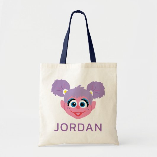 Tote Bag Abby Cadabby | Flower Face | Add Your Name (Devant)