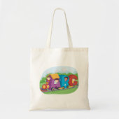 Tote Bag ABC Alphabet Train avec enfants amusant éducatif (Devant)