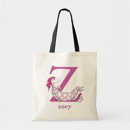 Tote Bag ABC du Dr Seuss : Lettre Z - Violet | Ajouter Votr (Devant)