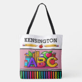 Tote Bag ABC REGARDEZ MOI - Voir retour (Dos)