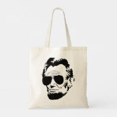 Tote Bag Abe Lincoln Funny Abraham Lincoln Portrait avec Su (Dos)