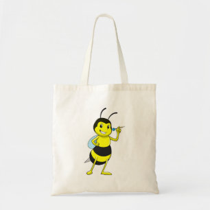 Tote Bag Abeille aux fléchettes avec tarte