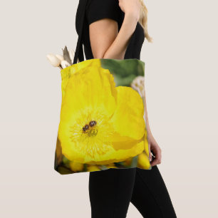 Tote Bag Abeille baignée de jaune 